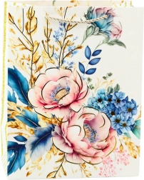 Poklon vrećica s cvijećem i zlatnim elementima