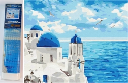 NORIMPEX dijamantno slikanje oblaci nad Santorinijem 30 × 40 cm