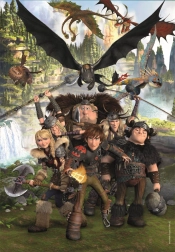 Clementoni puzzle Kako izdresirati zmaja: Jahači iz Berkova 180 dijelova