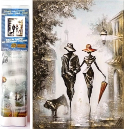 Dijamantno slikanje Romantična šetnja 30x40 cm
