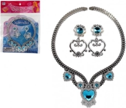 Dječji sjajni set nakita – ogrlica i naušnice