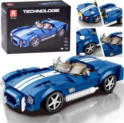 Tehnička građevna set – plavi sportski roadster, 312 dijelova
