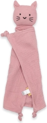 Muselinski uspavanko s mačkicom, ružičasti