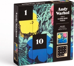 Klizajuća drvena slagalica Andy Warhol: Cvijeće 2-u-1