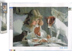 Dijamantno slikanje Iščekivanje 30 × 40 cm