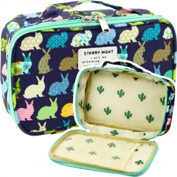 Školski pernica organizator s džepićem plavi