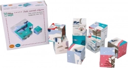 Drvena kockasta slagalica Arktičke životinje