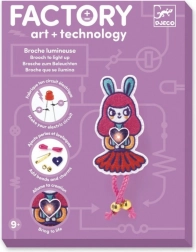 Svjetleća broš Zeko djevojčica DJECO