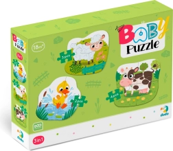 Dodo dječje puzzle Životinje sa seoskog imanja 3u1 (2, 3, 4 dijela)