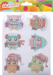 kreativni set dijamantne naljepnice sove