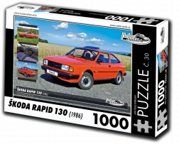 retro-automobili puzzle škoda rapid 130 1000 dijelova