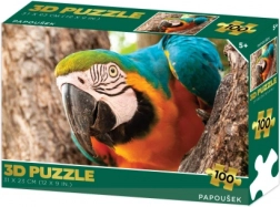 3D puzzle papiga, 100 dijelova