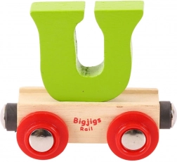 Bigjigs Rail drveni vagon s slovom U