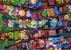 Puzzle tajlandska plutajuća tržnica 1000 dijelova CLEMENTONI