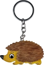 Drveni privjesak za ključeve Jež