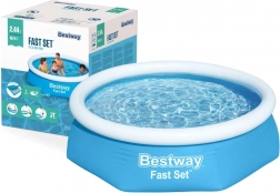 nafukovajući bazen s gornjim obodom 244 × 61 cm BESTWAY Fast Set
