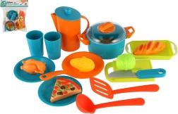 Plastični kuhinjski set posuđa za djecu u vrećici 28 × 28 cm