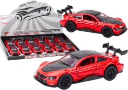 Metalni sportski autić 1:32 s frikcijskim pogonom – crveni
