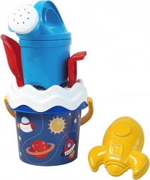Androni set za pijesak Svemir s kanticom za zalijevanje – mali, 6-dijelni