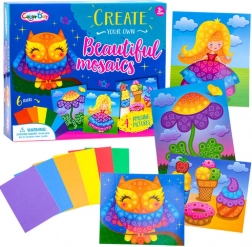 Kreativna pjenasta mozaika sova – A