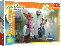 Puzzle Zootropolis: Tajne Zootropolisa 100 dijelova – Trefl