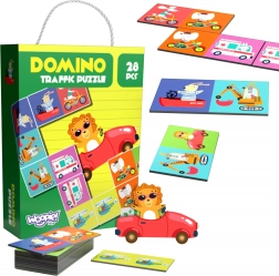Edukativna igra Životinje u Prometu Puzzle Domino Montessori