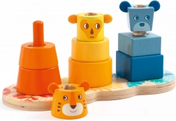 DJECO Dječja šarena slagalica toranj