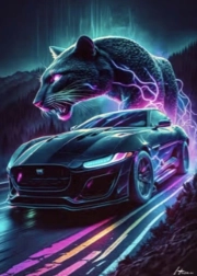 Dijamantno slikanje magični panter 30 × 40 cm