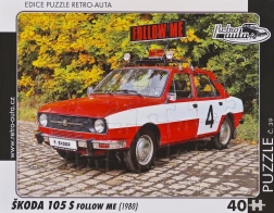 Retro puzzle Škoda 105 S Follow Me 40 dijelova