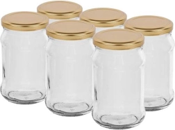 Staklenke za konzerviranje s poklopcem 300 ml Twist, set 6 kom