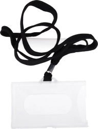 Oznaka za ime za oko vrata s vezicom 45 cm – crna ili tamnoplava