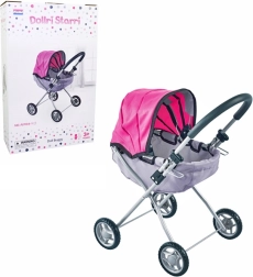 crno-ružičasta kolica za lutke