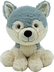 Plišani pas husky 30 cm – ekološki ljubimac za bebe