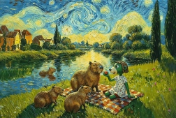 Trefl puzzle hranjenje kapibara – 100 dijelova