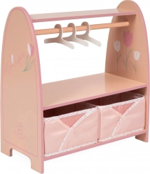 Drveni garderobni stalak za odjeću za lutke TULIPE