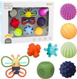 Set mekih senzornih loptica Edukativni Leptirić 8 kom