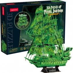 CubicFun 3D puzzle jedrenjak Leteći Holandez svijetli u mraku
