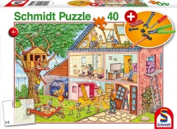 Schmidt puzzle Vrijedni majstori 40 dijelova s dječjim alatom