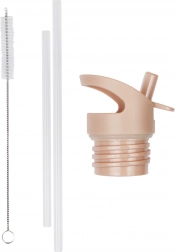 A Little Lovely Company set čepa, četkice i slamke za inox bocu 350 ml – Duga