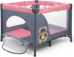 Dječja sklopiva ogradica MILLY MALLY Fun Pink Bear