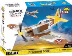 Konstruktorski set aviona Dewoitine D.520 od COBI (1:32), 335 dijelova