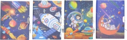 Spomenar s motivom Svemira s lokotom 13x18 cm