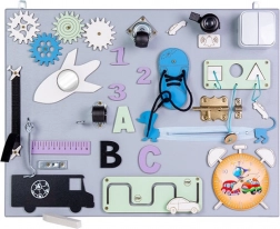 Drvena manipulativna i senzorna ploča 50 × 37,5 cm