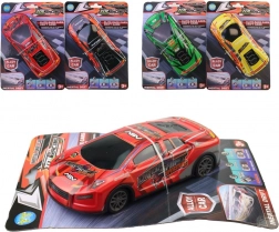 metalni trkaći autić s inercijskim pogonom za djecu 3+