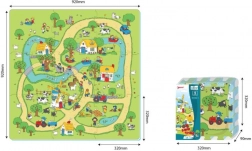 Pjenasta podloga puzzle Život na selu, 9 dijelova, EVA, od 10 mjeseci