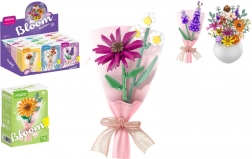 Konstrukcijski set KOCO mini buket od kockica u vazi, mix vrsta