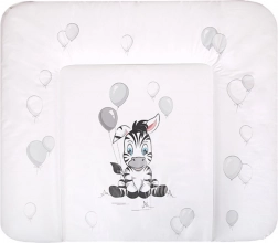 Meka podloga za previjanje NEW BABY Zebra 85 × 70 cm bijela
