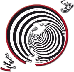 Curiosi okrugle puzzle Picoli Tunel 33 dijelova