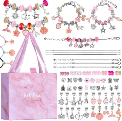 Kreativni set za izradu narukvica s privjescima i perlama