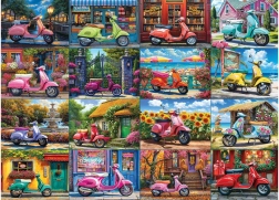 EUROGRAPHICS puzzle 16 skutera, 1000 dijelova